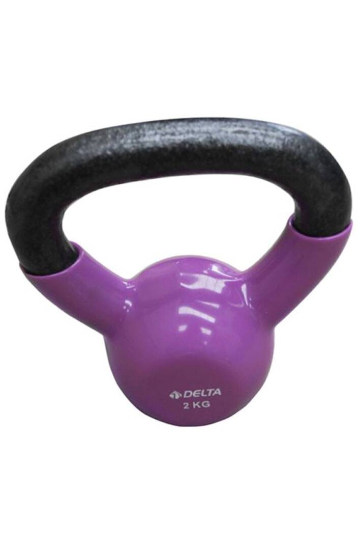2 Kg. Çaydanlık Tipi Lila Demir Dambıl - Kettlebell - 1