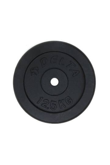 25,4 Mm Çapında Barlarla Kullanıma Uygun 12,5 Kg X 2 Adet Toplam 25 Kg Siyah Döküm Plaka Ağırlık