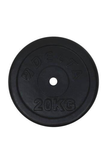 25,4 Mm Çapında Barlarla Kullanıma Uygun 20 Kg X 1 Adet Toplam 20 Kg Siyah Döküm Plaka Ağırlık