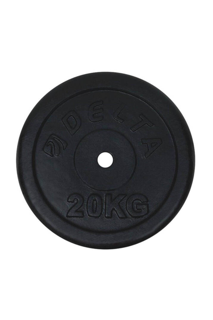 25,4 Mm Çapında Barlarla Kullanıma Uygun 20 Kg X 1 Adet Toplam 20 Kg Siyah Döküm Plaka Ağırlık - 1