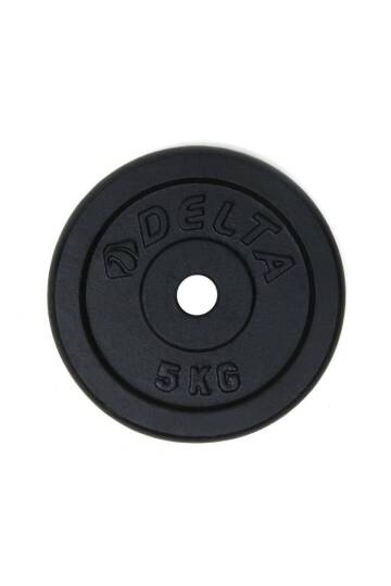 25,4 Mm Çapında Barlarla Kullanıma Uygun 5 Kg X 2 Adet Toplam 10 Kg Siyah Döküm Plaka Ağırlık