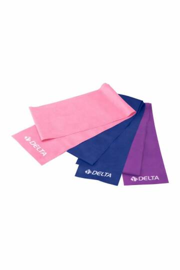 3 lü Pilates Bandı Plates Egzersiz Direnç Lastiği Seti (Uç Kısmı Açık)
