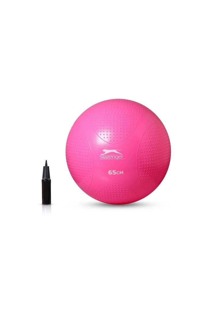 Slazenger 65Cm Antı-Burst Gymball Fuşya(Pompa Dahil) - 1