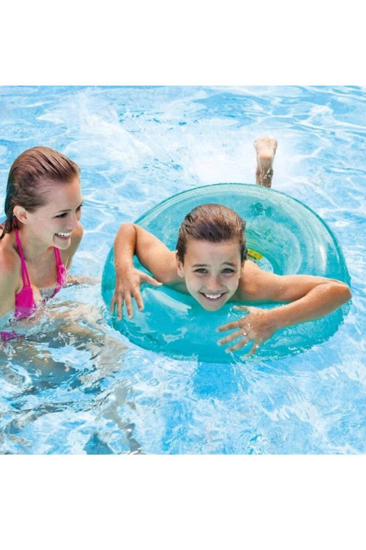 76 Cm Jumbo Deniz Havuz Simidi 8 Yaş üstü için Transparent Swim Tube - 59260 - 4