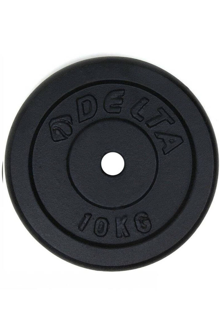 Döküm Plaka Siyah 10 KG x 2 Adet Toplam 20 Kg  Ağırlık Dambıl Plakası Dayanıklı ve Ergonomik Set - 2