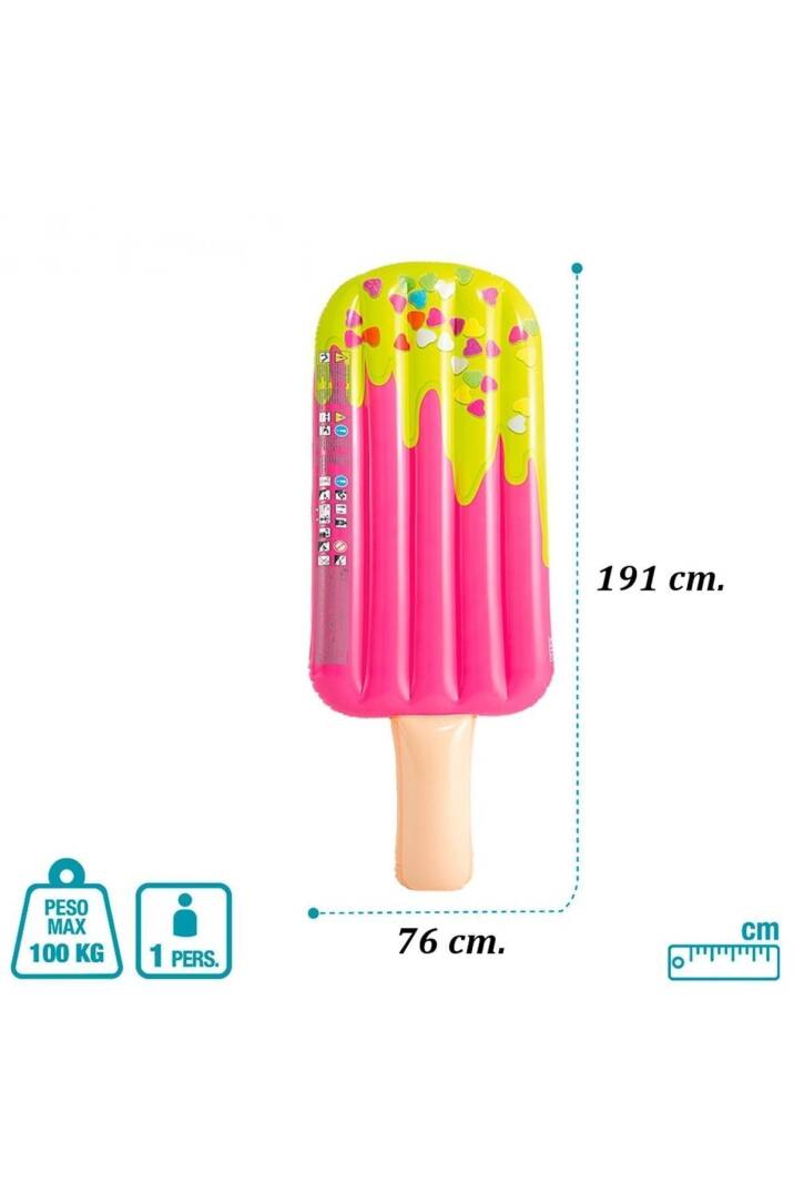 Dondurma Deniz Yatağı -Dondurma Şişme Deniz Yatağı-Renkli Dondurma Deniz Yatağı Ice Cream 191x76 cm. - 5