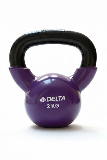 Kettlebell 2 Kg × 2’li Set Döküm Ağırlık Vinyl Kaplı Dambıl Evde Spor Squat Çaydanlık Dumbbell - 5
