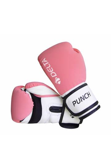 Punch Dura-Strong Pembe-Beyaz Boks Eldiveni