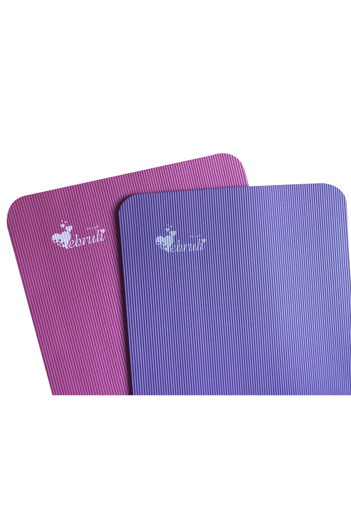 Şallı Pilates Matı (8 Mm) - Mor - 2