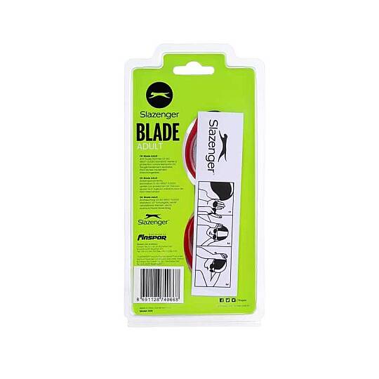 Slazenger Yetişkin Yüzücü Gözlüğü Blade 2321 Smoke Red Red - 5