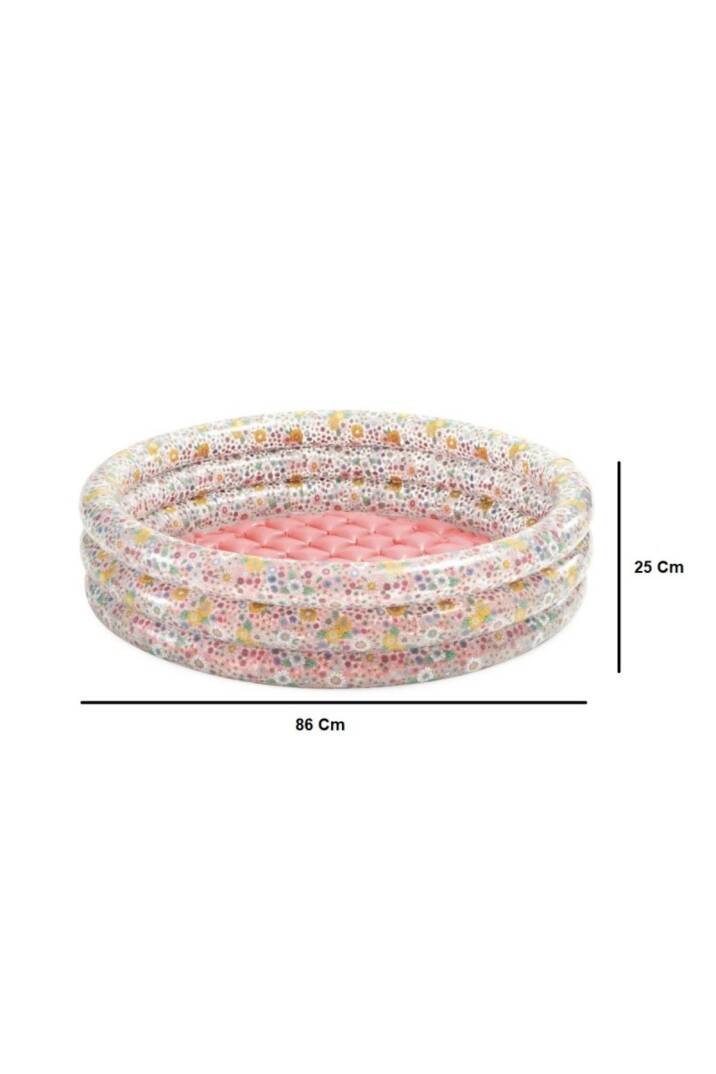 Tatlı Çiçek Desenli Bebek Havuzu (86 cm) - 1