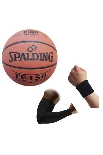 Tf-150 Basketbol Topu Perform Size 6 Fıba Logolu+basketbol Dirsekliği+havlu Bileklik