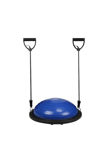 Uluslararası Standart Ebatlarda 58 Cm Çap Bosu Ball Bosu Topu Pilates Denge Aleti (Pompa Dahil)