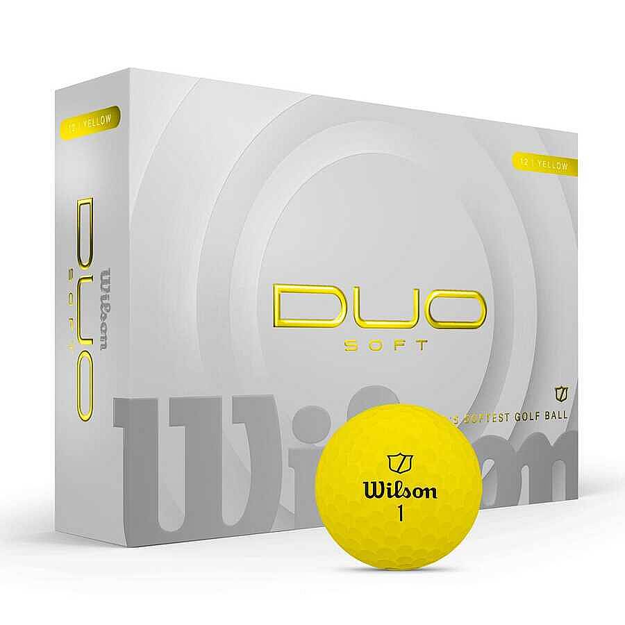 Wilson Dua Soft Golf Topu - Duo Soft Golf Ball Yellow 12-BALL WG2009104 - 3