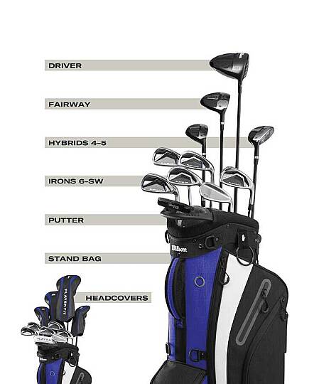 Wilson Men's Playerfit™ Komple Golf Seti-Player Fit Mrh Stell/Stand Regular Std WG1R0342011 - 3