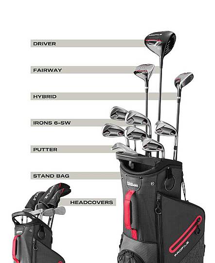 Wilson Profile Men's Komple Golf Seti - Profile Set Men RH Stand STD WG1R0361011 - 11
