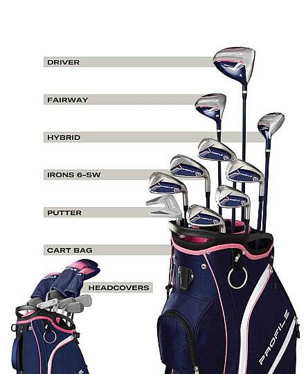 Wilson Profile Women's Komple Golf Seti - Profile Set Women RH Cart STD WG1R0363011 - 2