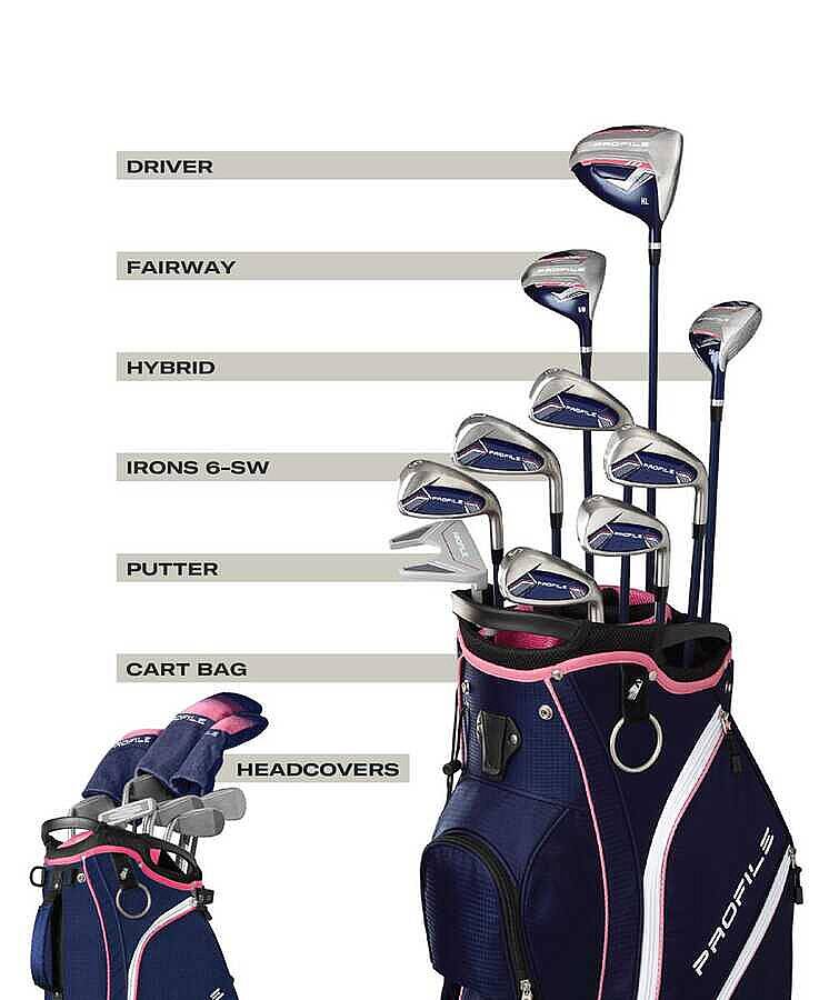 Wilson Profile Women's Komple Golf Seti - Profile Set Women RH Cart STD WG1R0363011 - 2