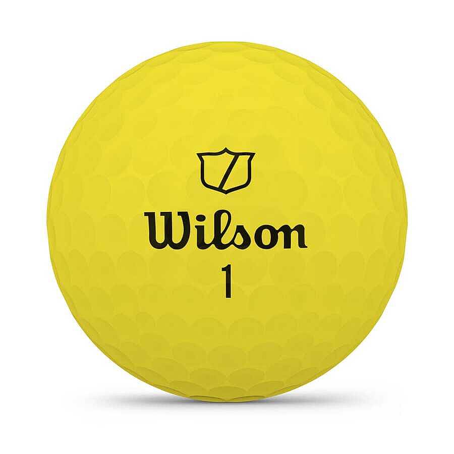Wilson Triad Golf Topu - Triad Golf Ball Yellow 12-BALL WG2009002 - 1