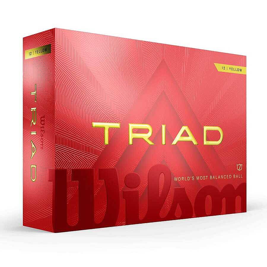 Wilson Triad Golf Topu - Triad Golf Ball Yellow 12-BALL WG2009002 - 4
