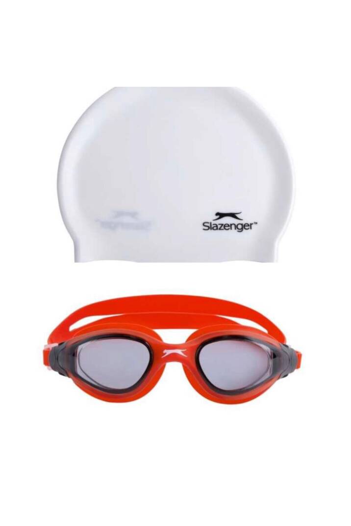 Yetişkin Yüzücü Gözlüğü Aero GS26 SmokeRedRed+BONE - 1