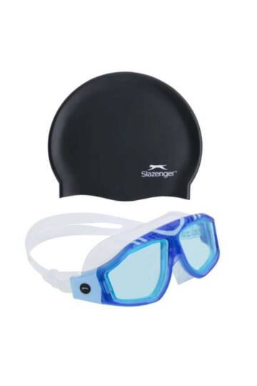Yetişkin Yüzücü Gözlüğü GL6 BlueClearClear+BONE(UNİSEX) - 1