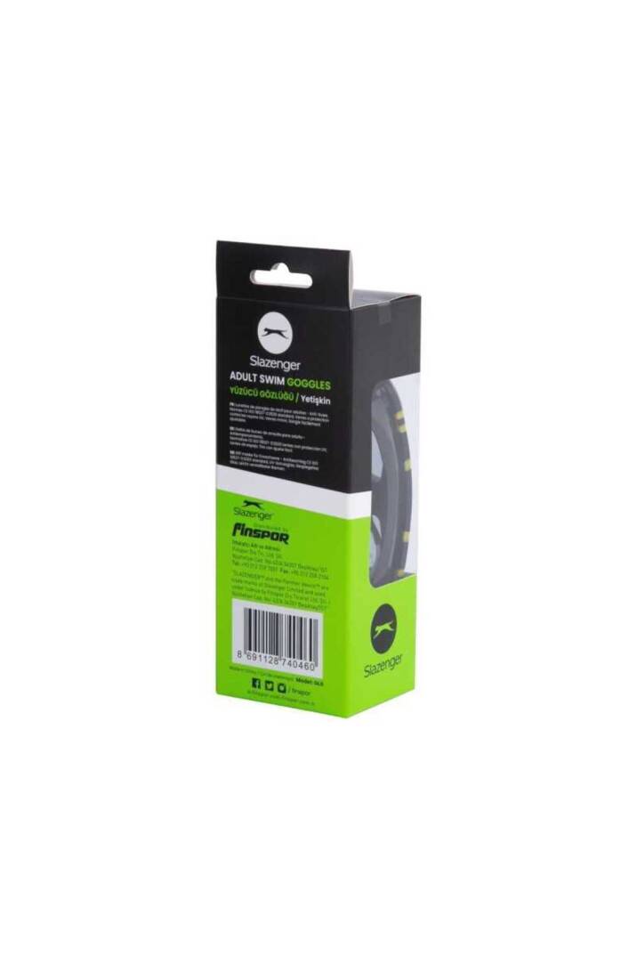 Yetişkin Yüzücü Gözlüğü GL6 SmkeBlckBlckYellow+BONE - 2