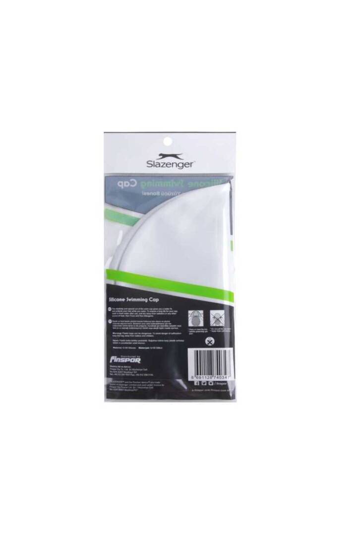Slazenger Yüzücü Bonesi Silikon Sn00 White (OPP Bag) - 4